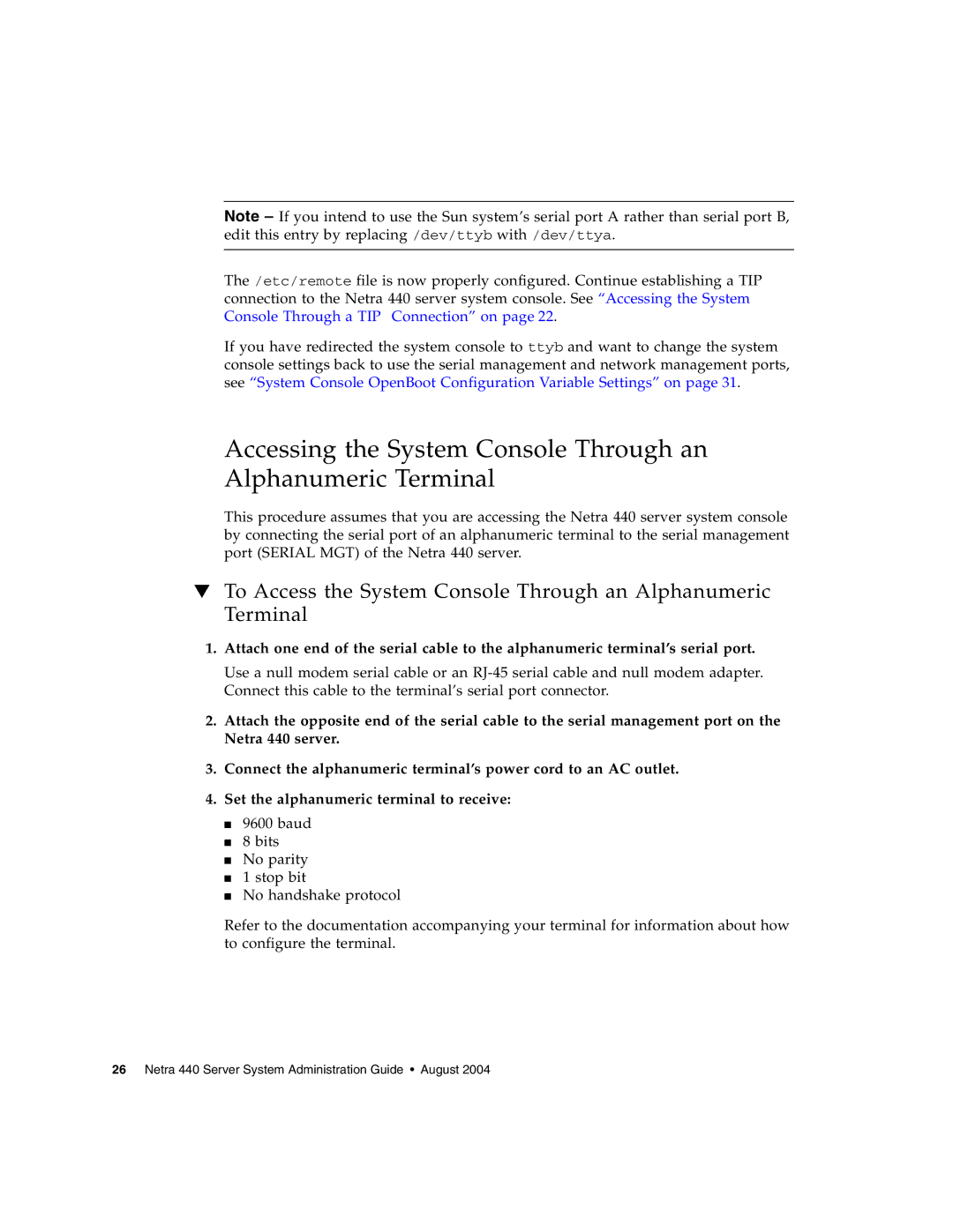 Sun Microsystems manual Netra 440 Server System Administration Guide August 