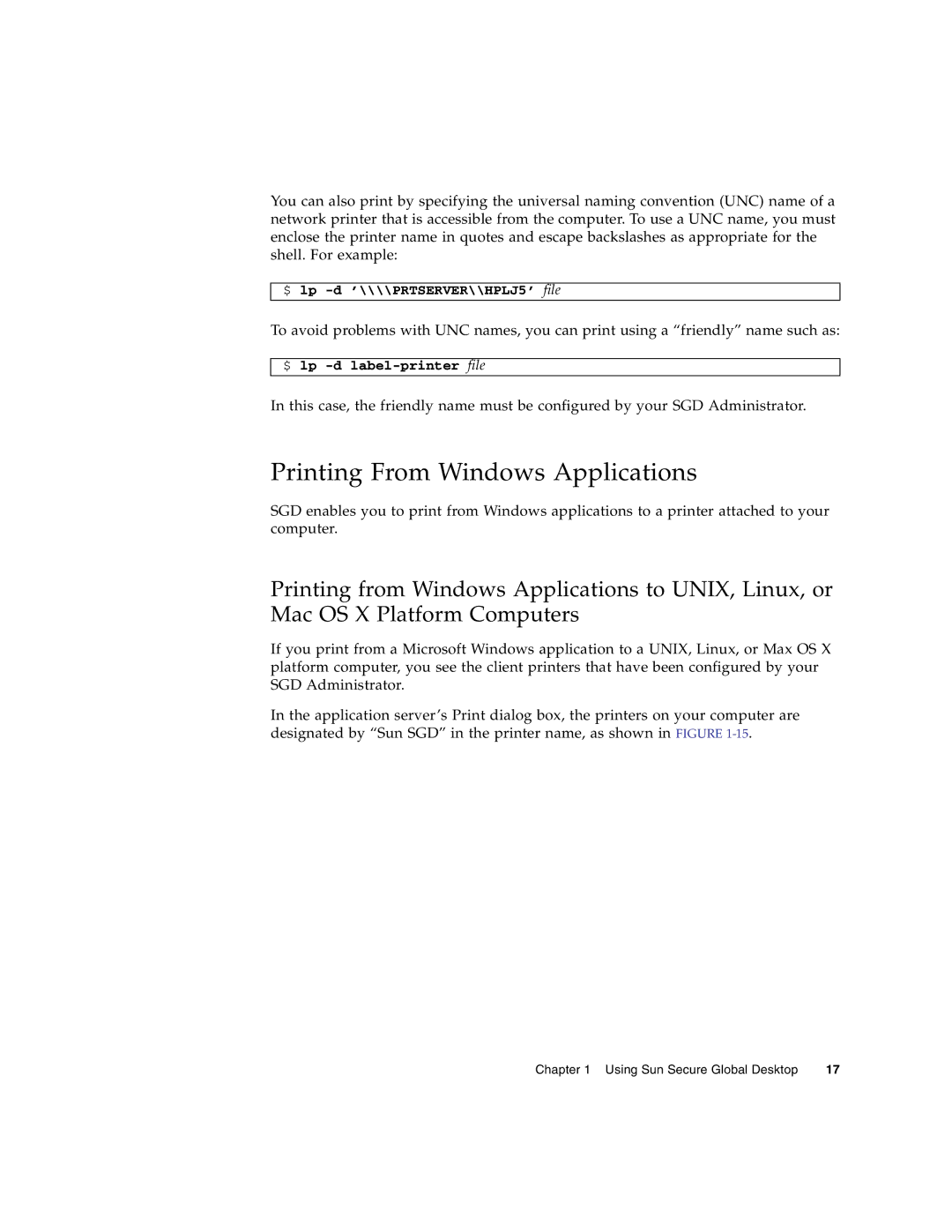 Sun Microsystems 4.5 manual Printing From Windows Applications 