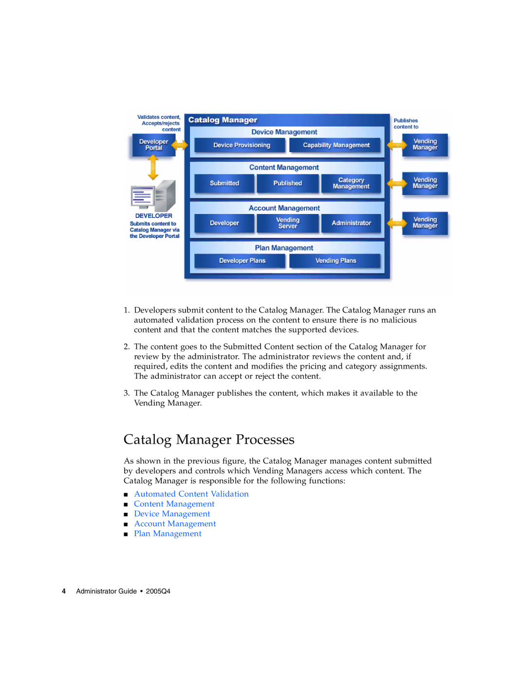 Sun Microsystems 5 manual Catalog Manager Processes 