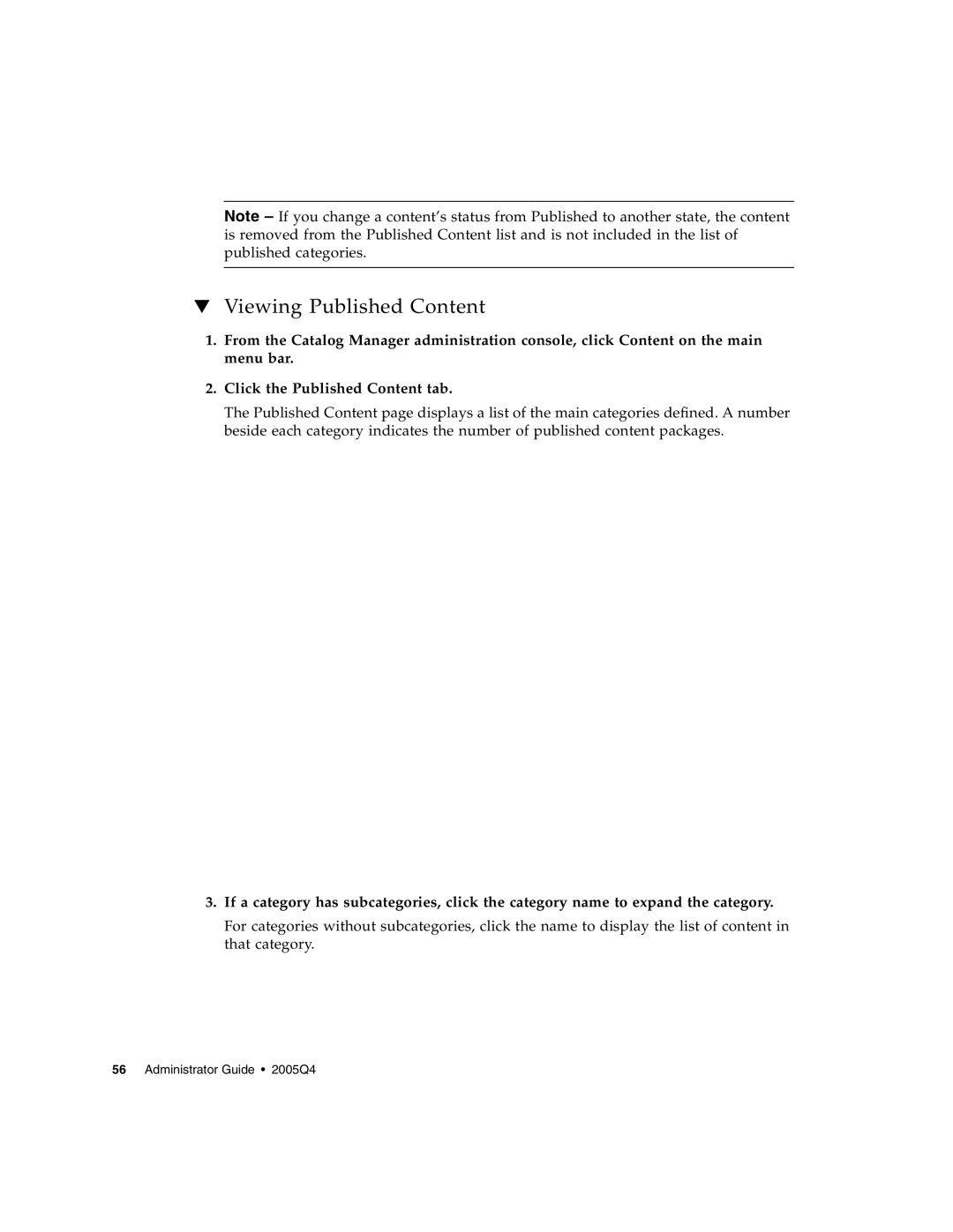 Sun Microsystems 5 manual Viewing Published Content 