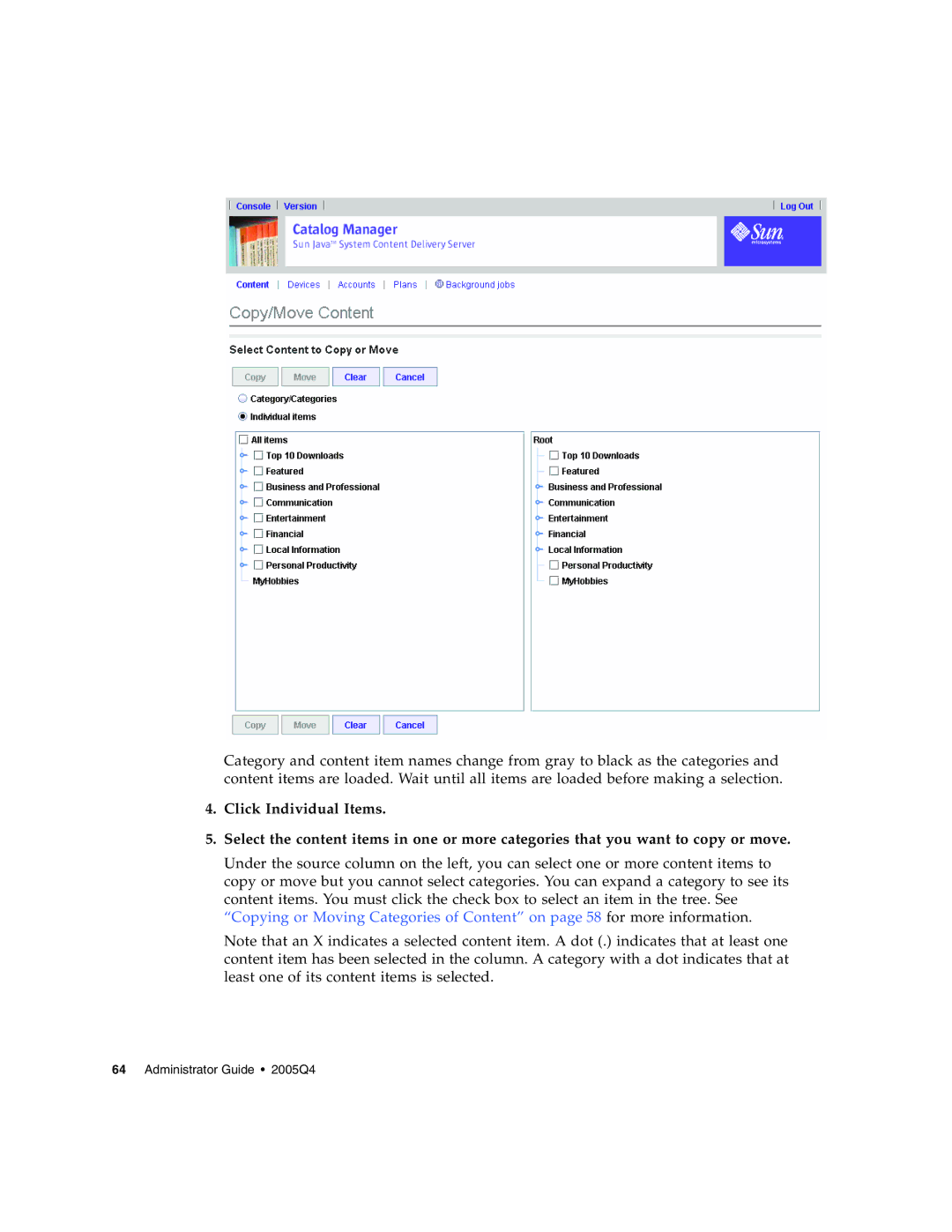 Sun Microsystems manual Administrator Guide 2005Q4 