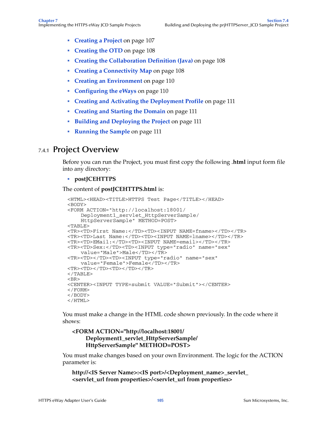 Sun Microsystems 5.1.1 manual ƒ postJCEHTTPS 