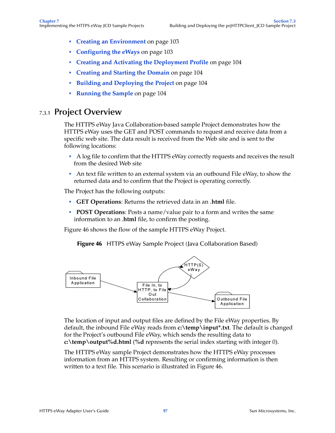 Sun Microsystems 5.1.1 manual Https eWay Sample Project Java Collaboration Based 