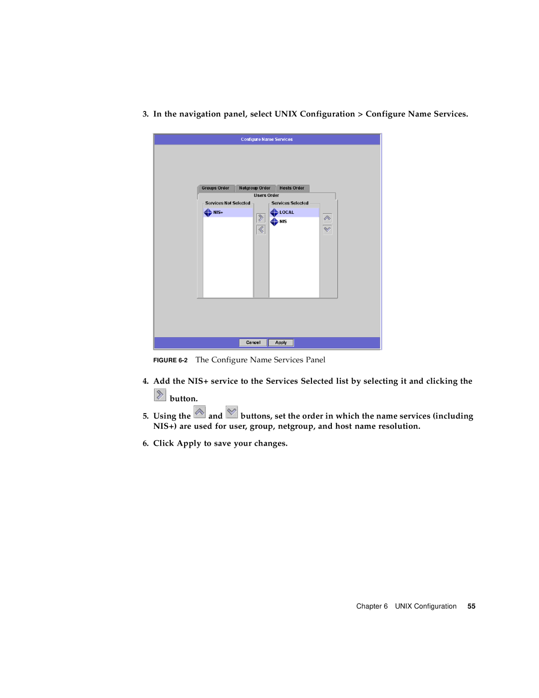 Sun Microsystems 5210 NAS manual 2The Configure Name Services Panel 