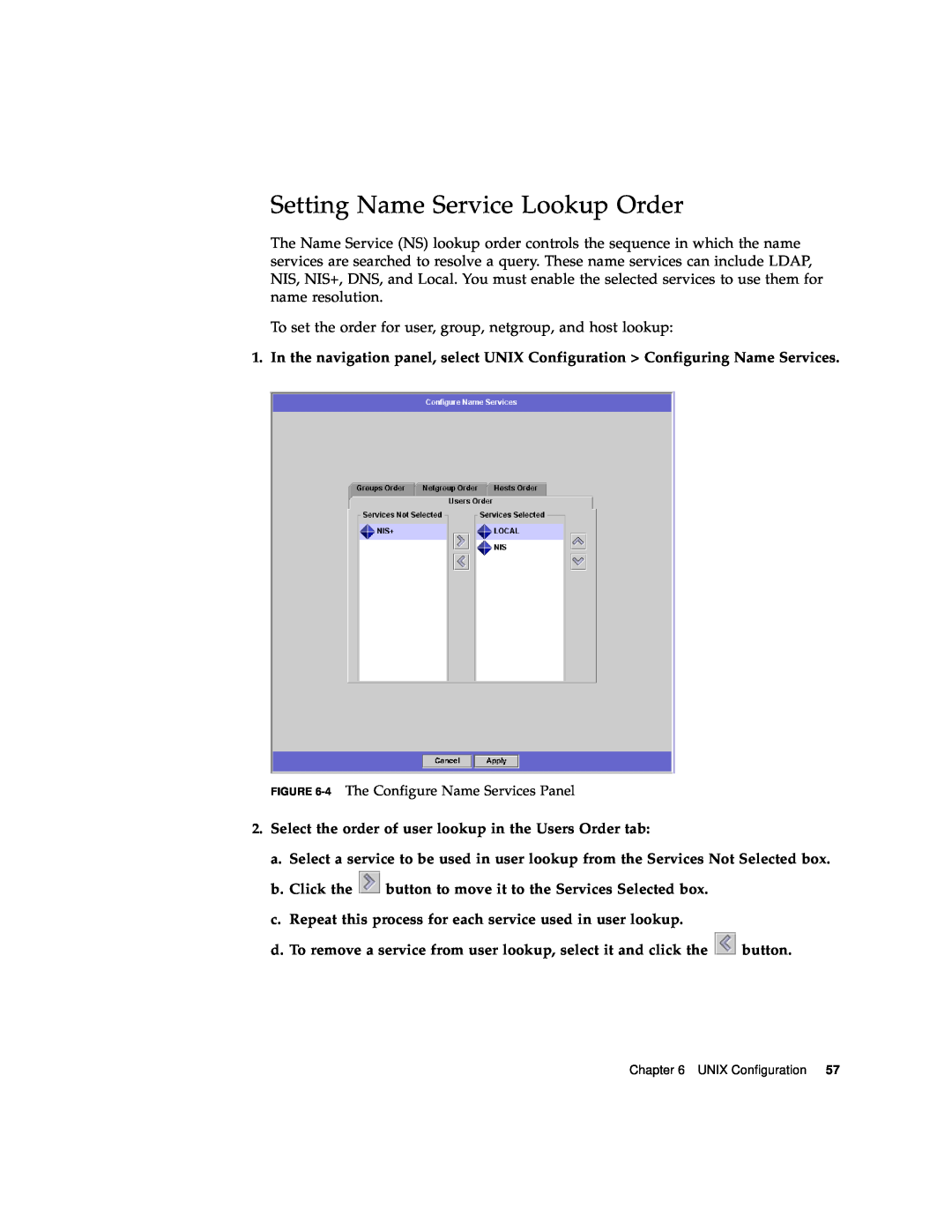 Sun Microsystems 5210 NAS manual Setting Name Service Lookup Order 