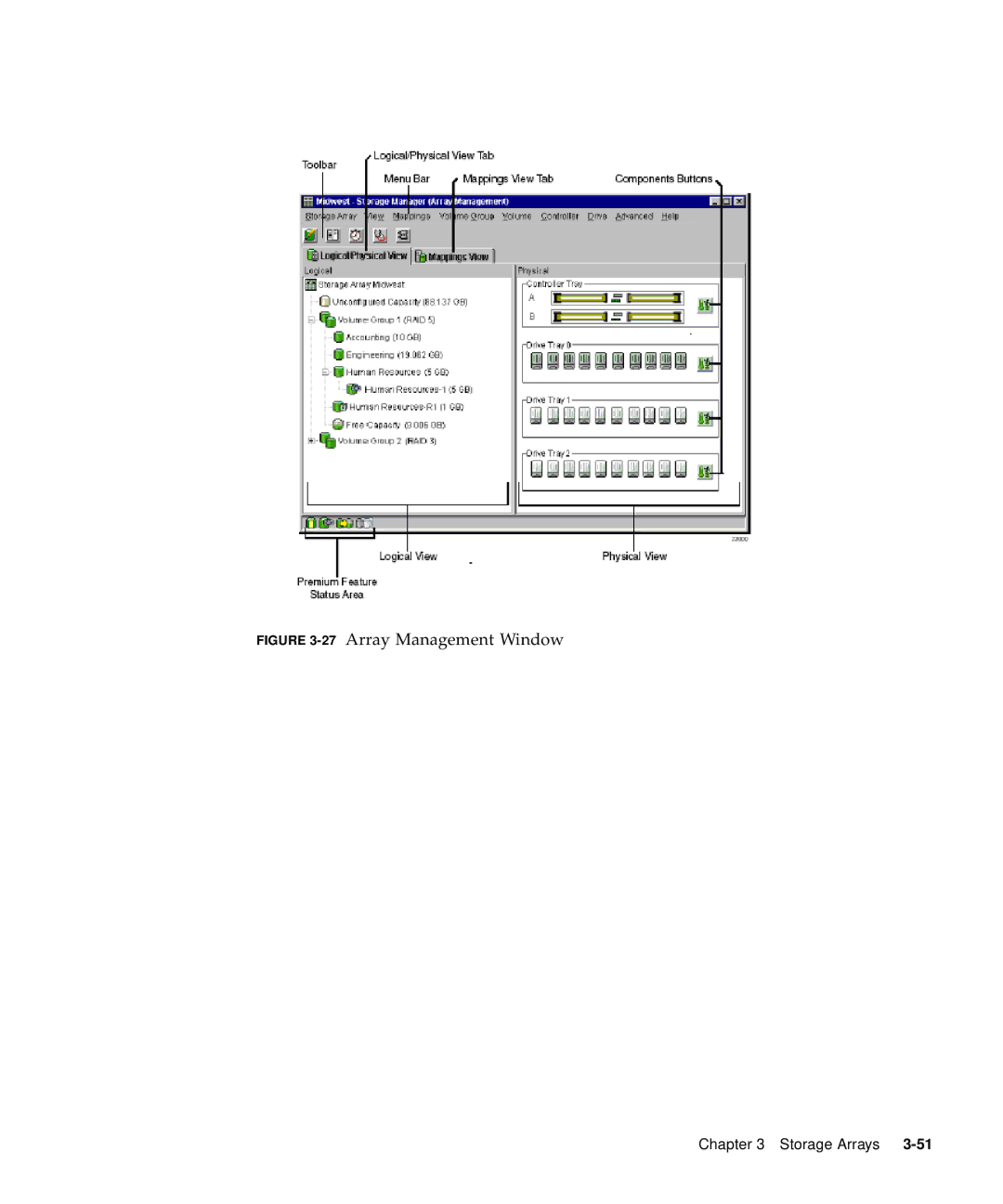 Sun Microsystems 5310 NAS manual 27Array Management Window 