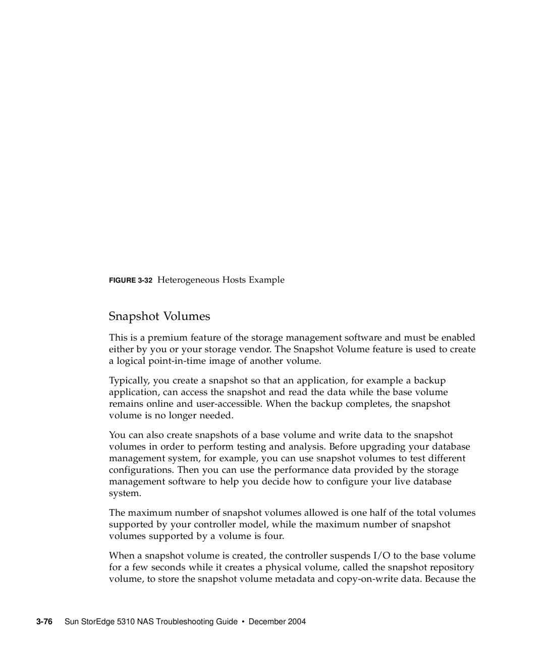 Sun Microsystems 5310 NAS manual 32Heterogeneous Hosts Example 