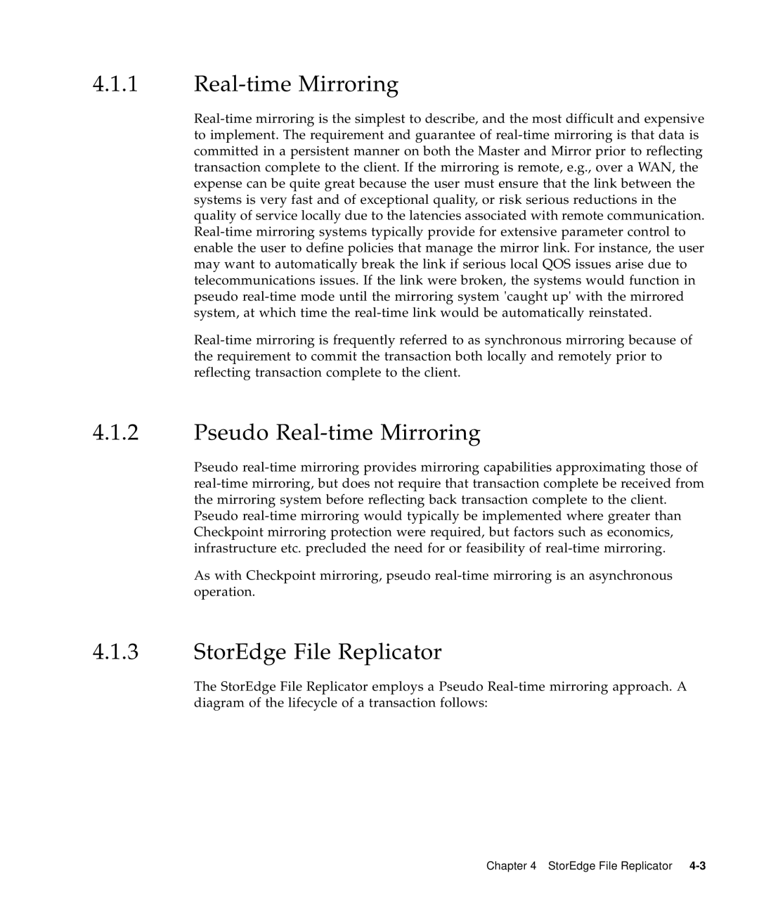 Sun Microsystems 5310 NAS manual Pseudo Real-time Mirroring, StorEdge File Replicator 