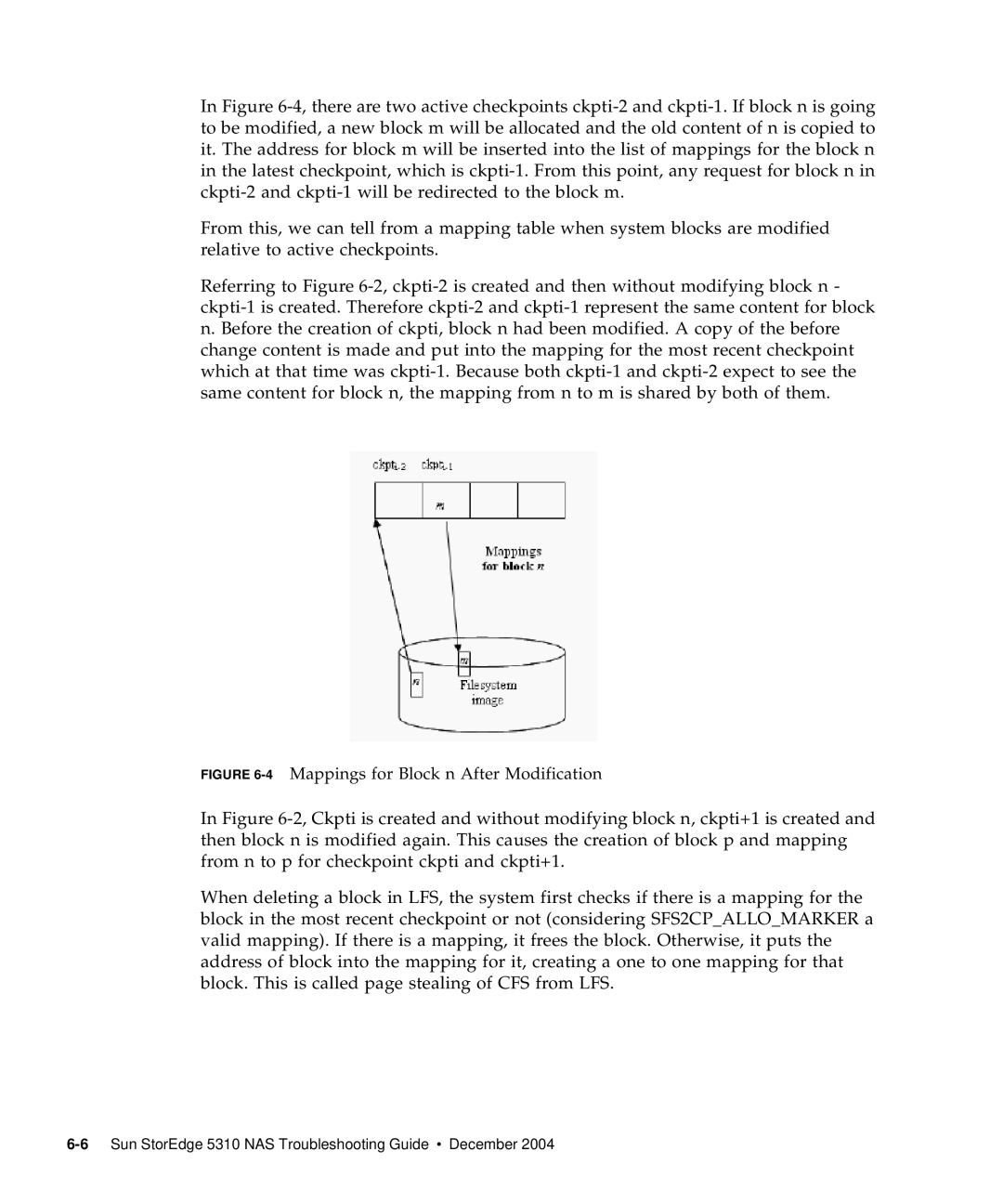 Sun Microsystems 5310 NAS manual 4Mappings for Block n After Modification 