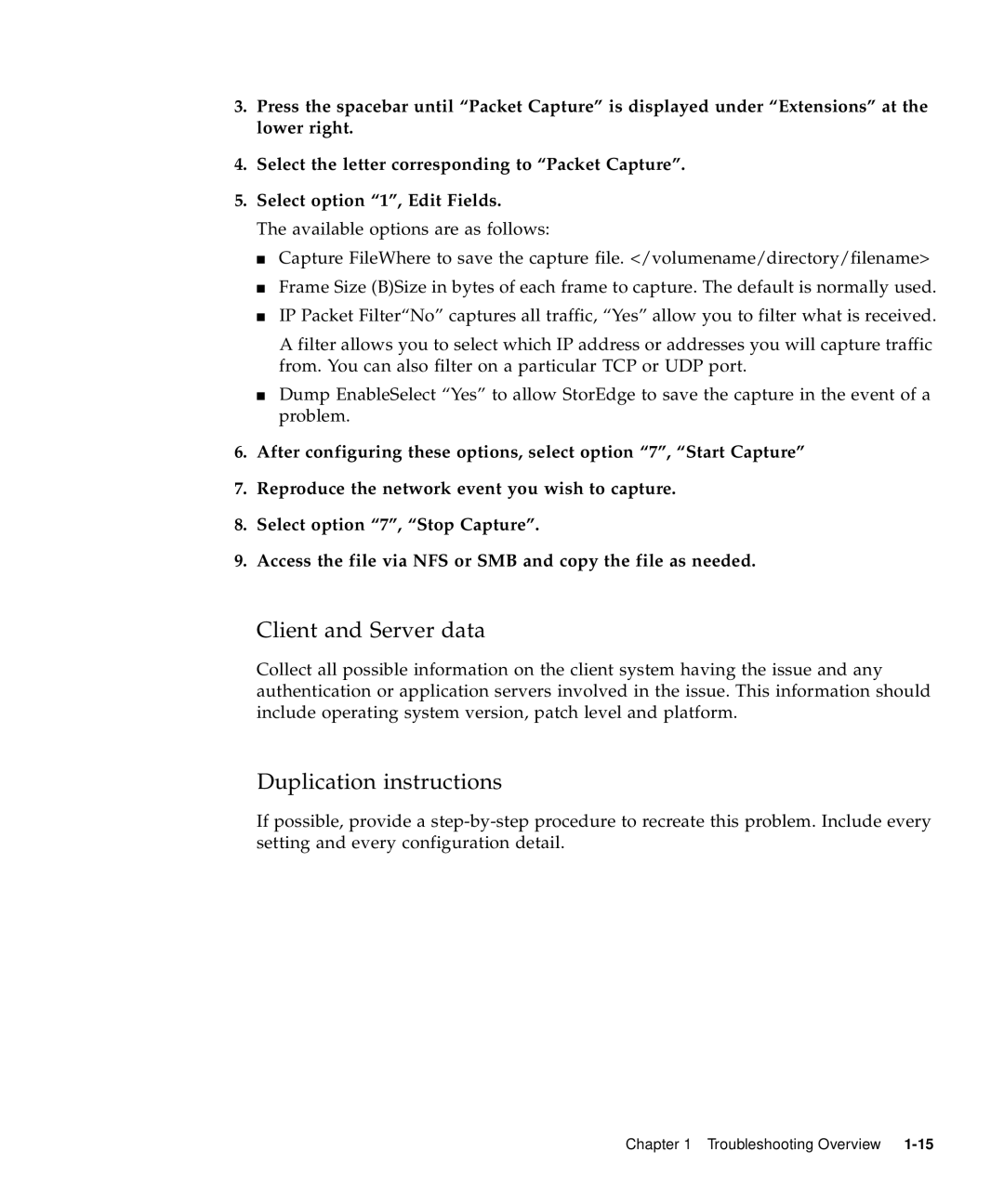 Sun Microsystems 5310 NAS manual Client and Server data, Duplication instructions 