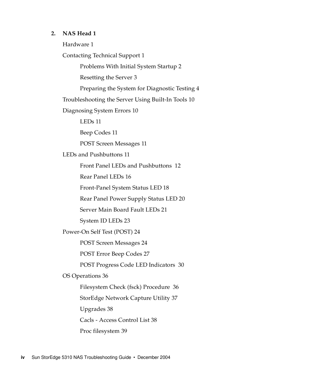 Sun Microsystems 5310 NAS manual NAS Head 1 Hardware 