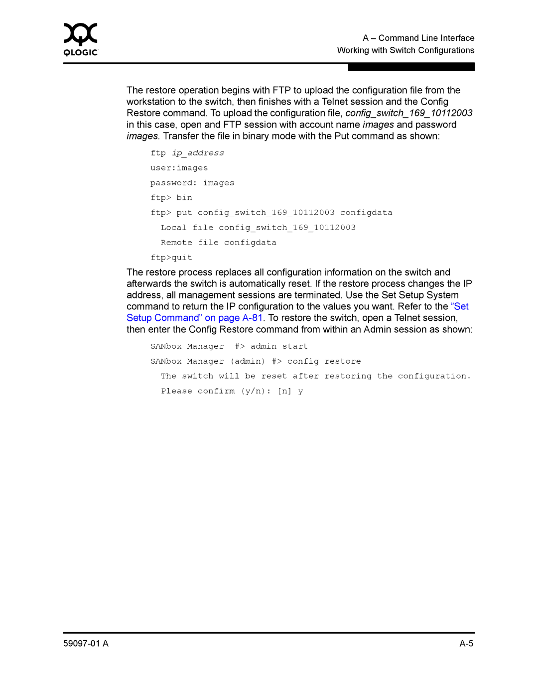 Sun Microsystems 5602 manual Ftp ipaddress 