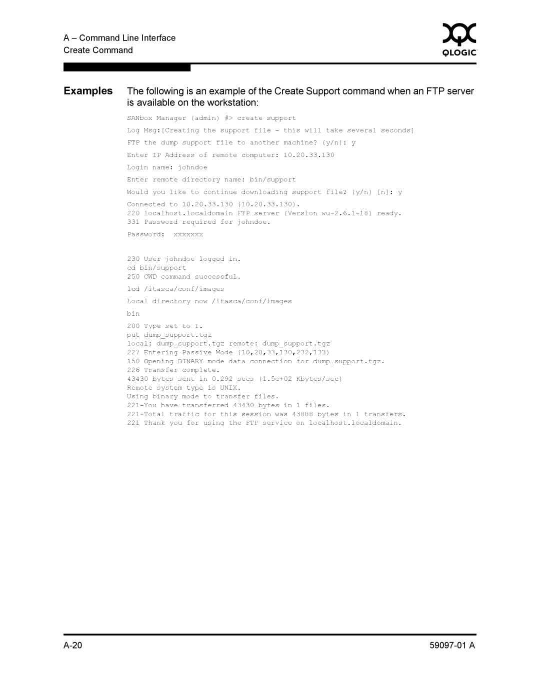 Sun Microsystems 5602 manual Command Line Interface Create Command 