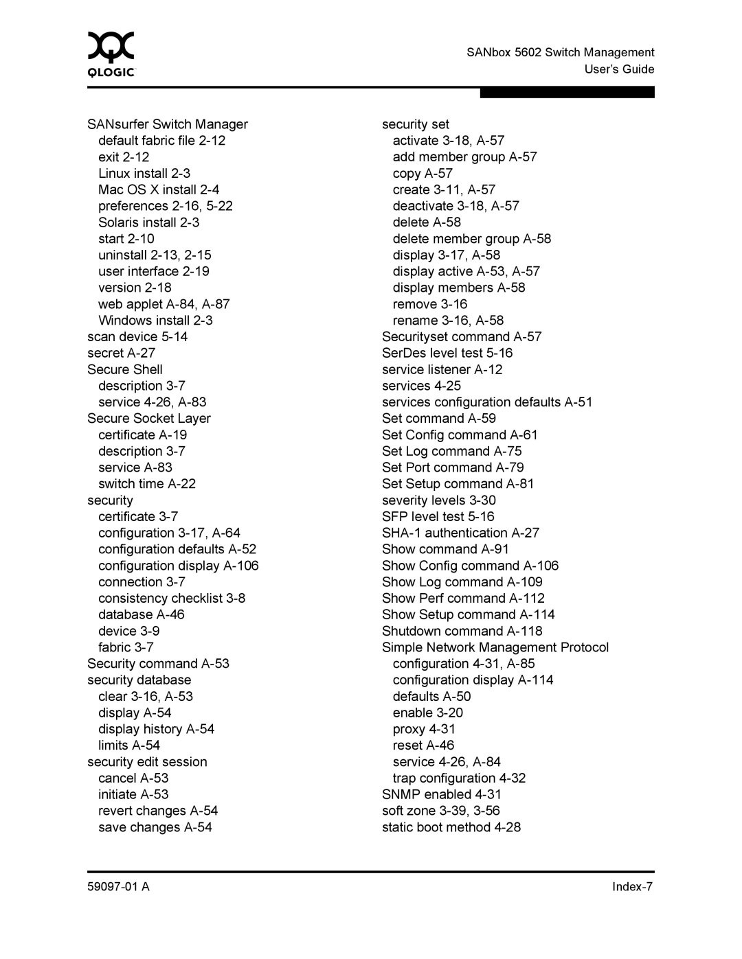 Sun Microsystems 5602 manual a Index-7 