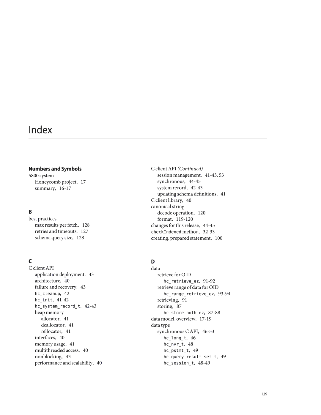 Sun Microsystems 5800 manual Index 