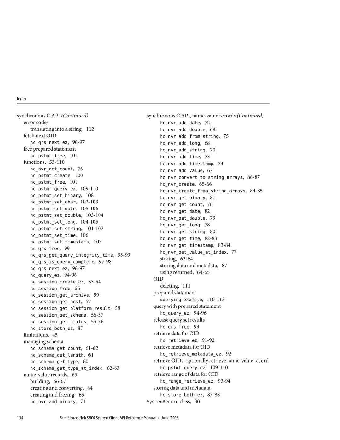 Sun Microsystems 5800 manual Release query set results hcqrsfree 