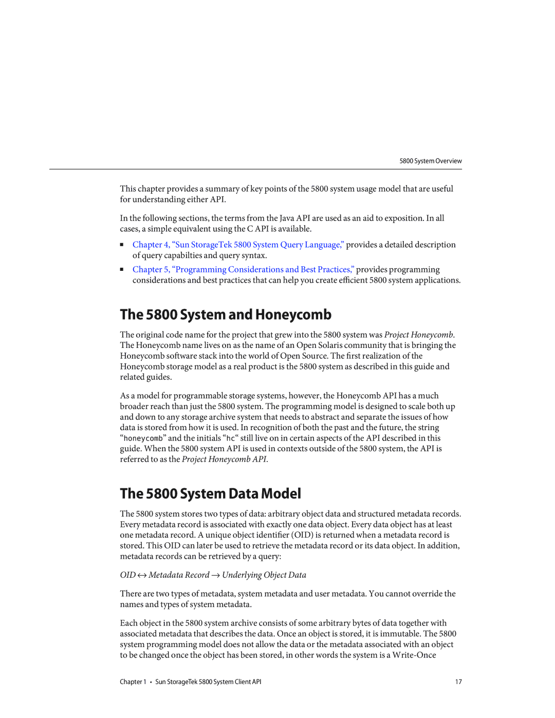 Sun Microsystems 5800 manual System and Honeycomb, System Data Model 