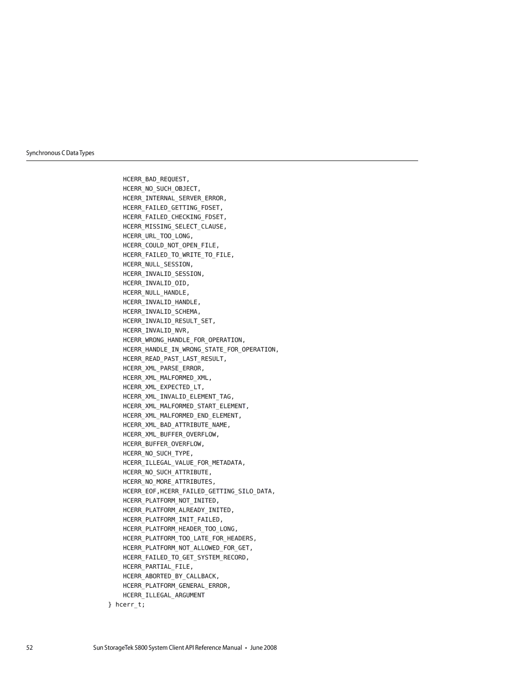 Sun Microsystems 5800 manual Hcerrt 