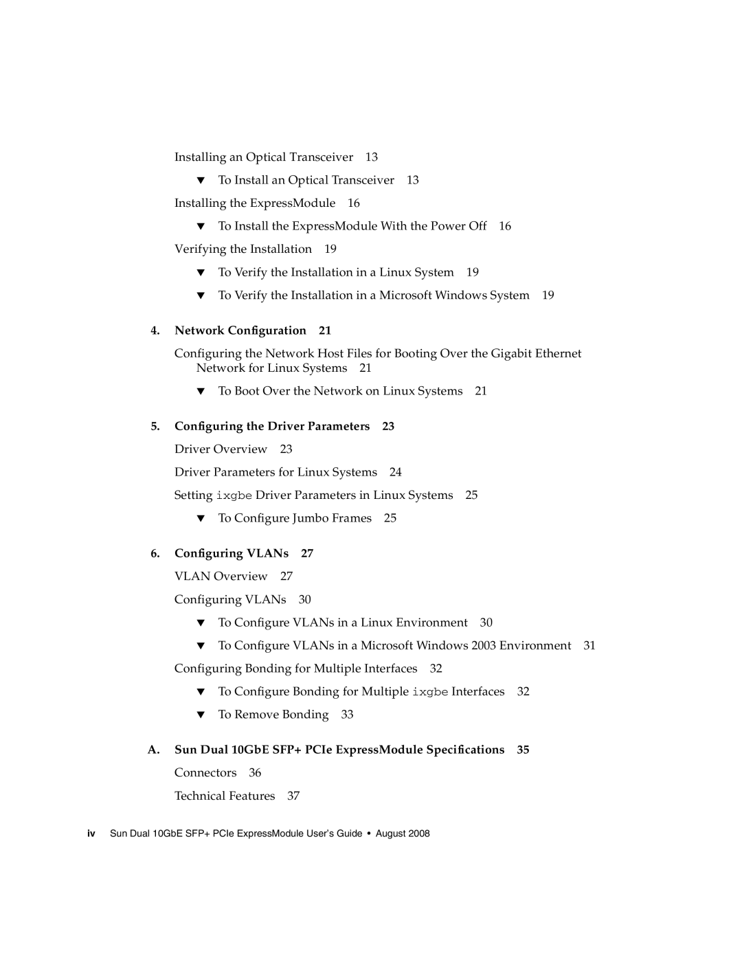 Sun Microsystems 5945532 manual Network Configuration, Configuring the Driver Parameters 