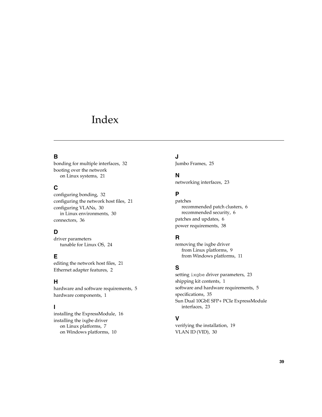 Sun Microsystems 5945532 manual Index 