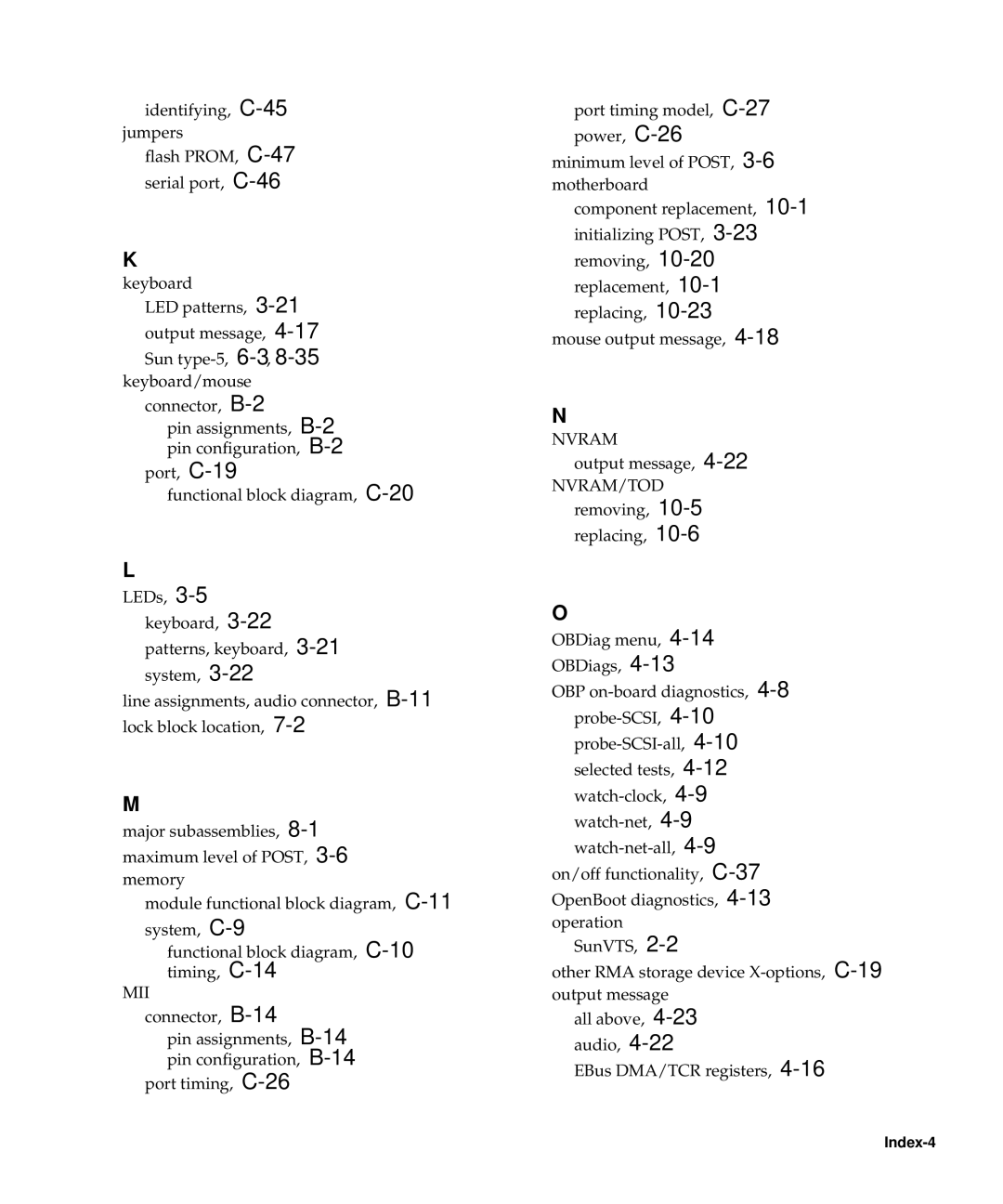 Sun Microsystems 60 service manual Mii 