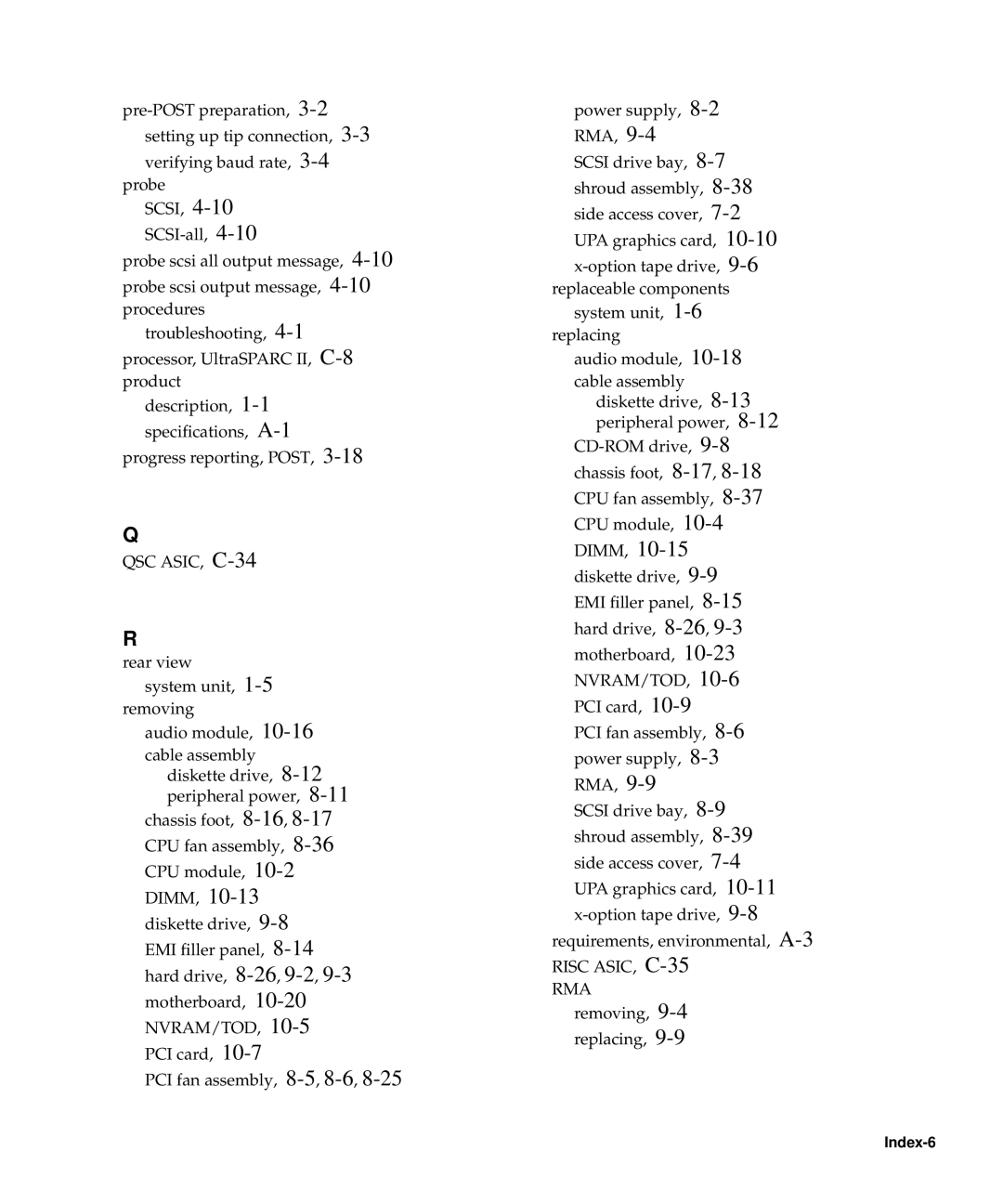 Sun Microsystems 60 service manual QSC ASIC, C-34 