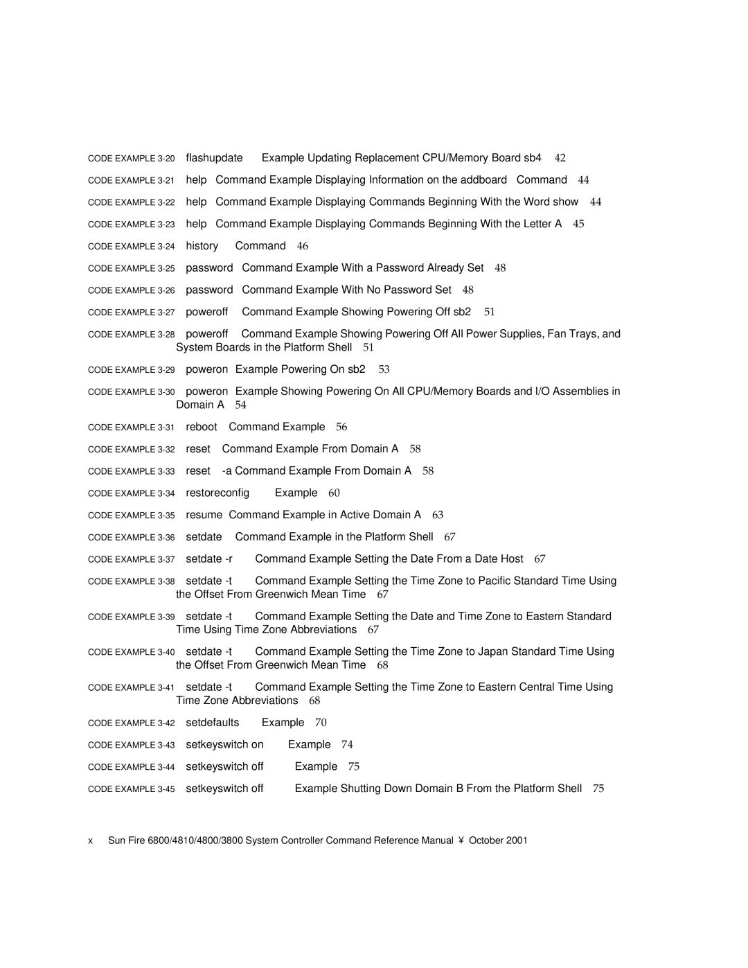 Sun Microsystems 6800/4810/4800/3800 manual Setdefaults Example 