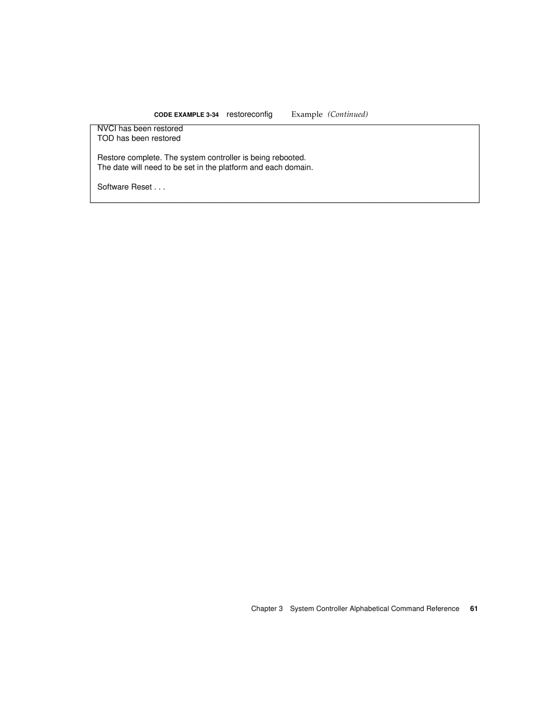 Sun Microsystems 6800/4810/4800/3800 manual System Controller Alphabetical Command Reference 