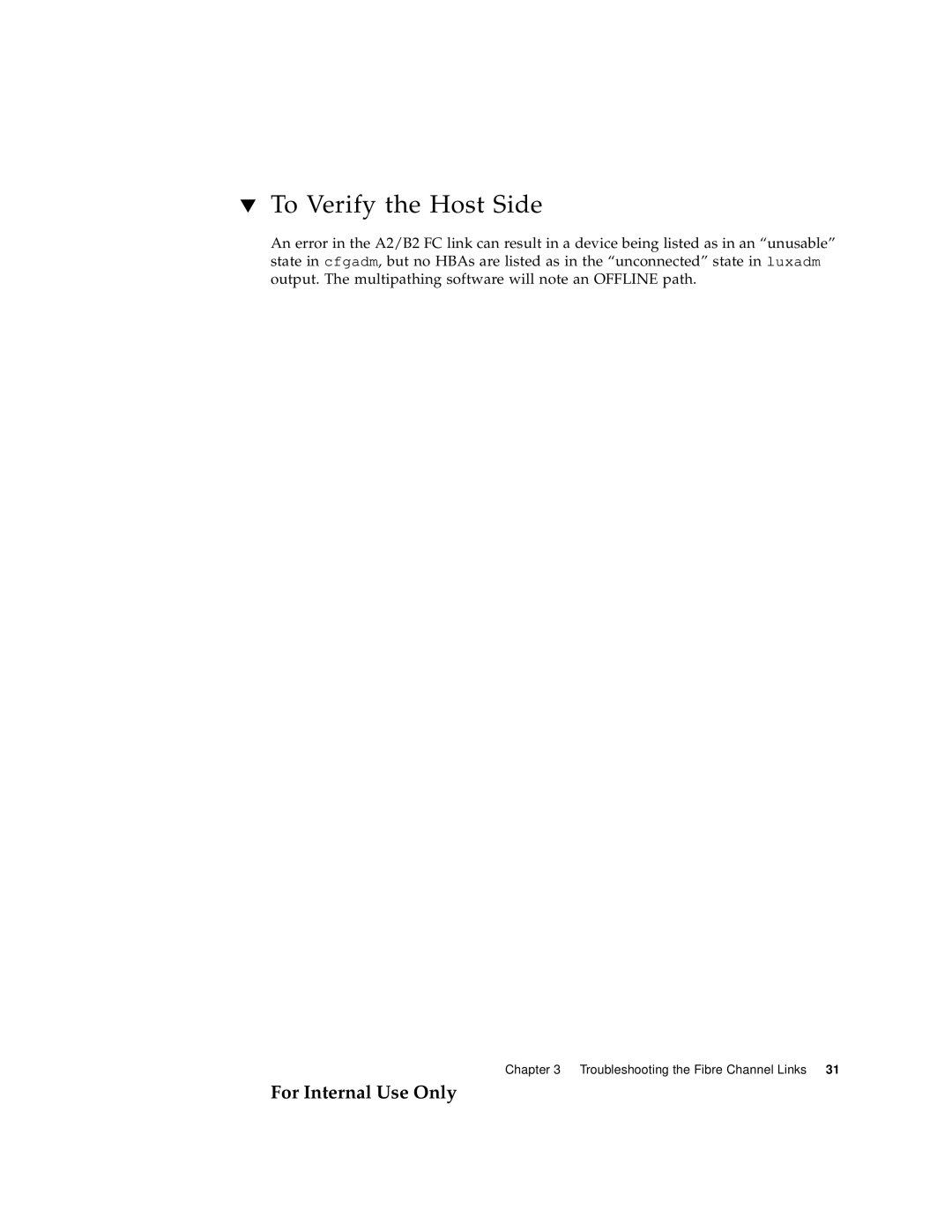 Sun Microsystems 3900 Series, 6900 Series manual To Verify the Host Side 