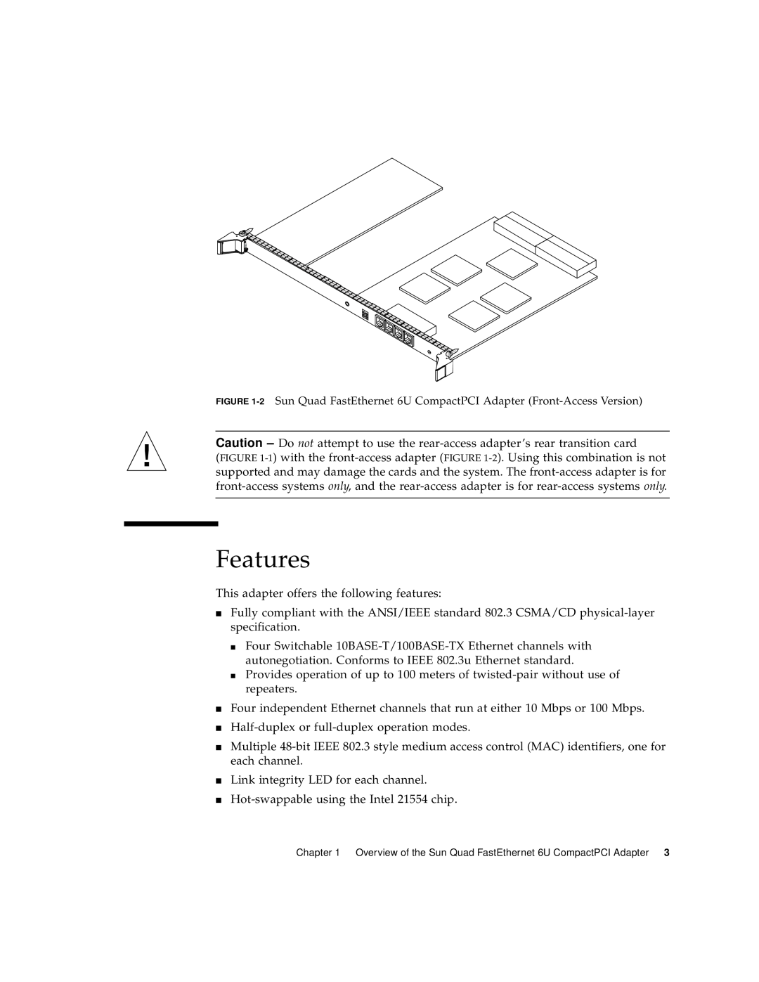 Sun Microsystems 6U manual Features 