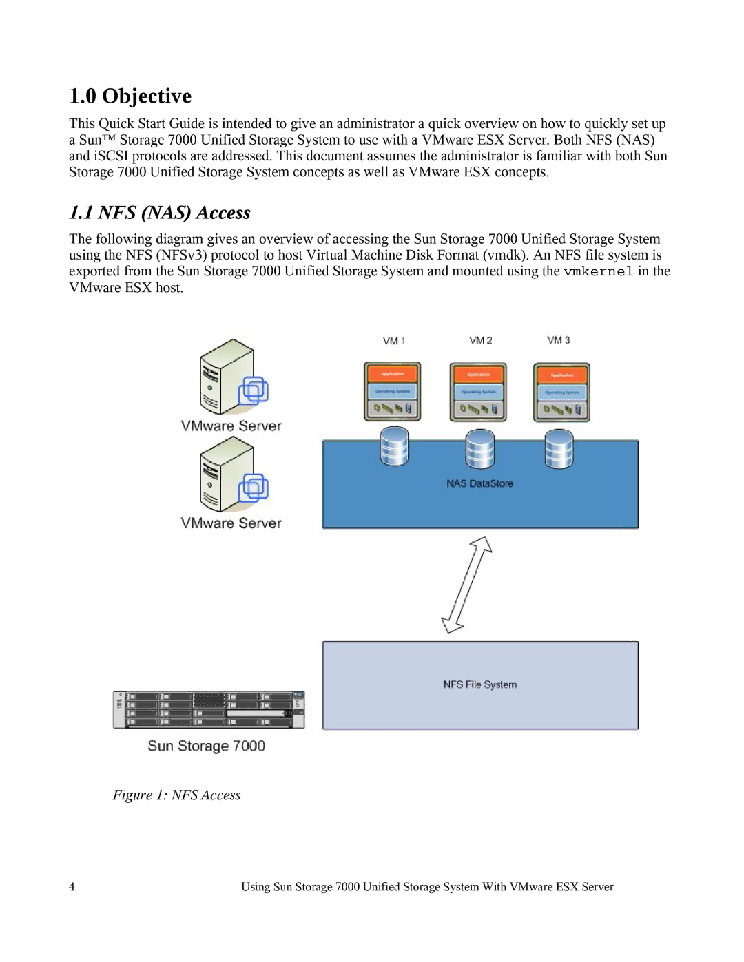 Sun Microsystems 7000 manual Objective, NFS NAS Access 