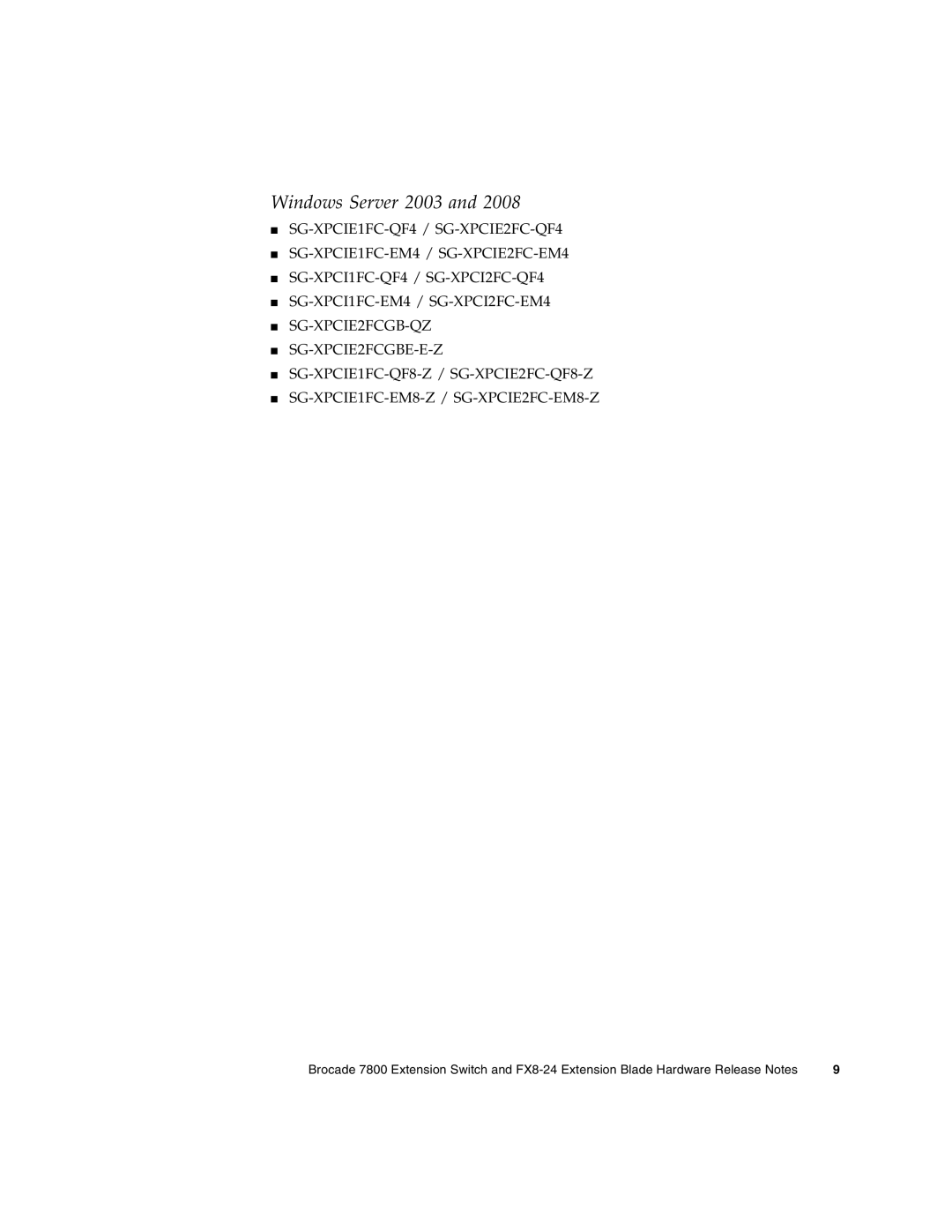 Sun Microsystems 7800 manual Windows Server 2003 