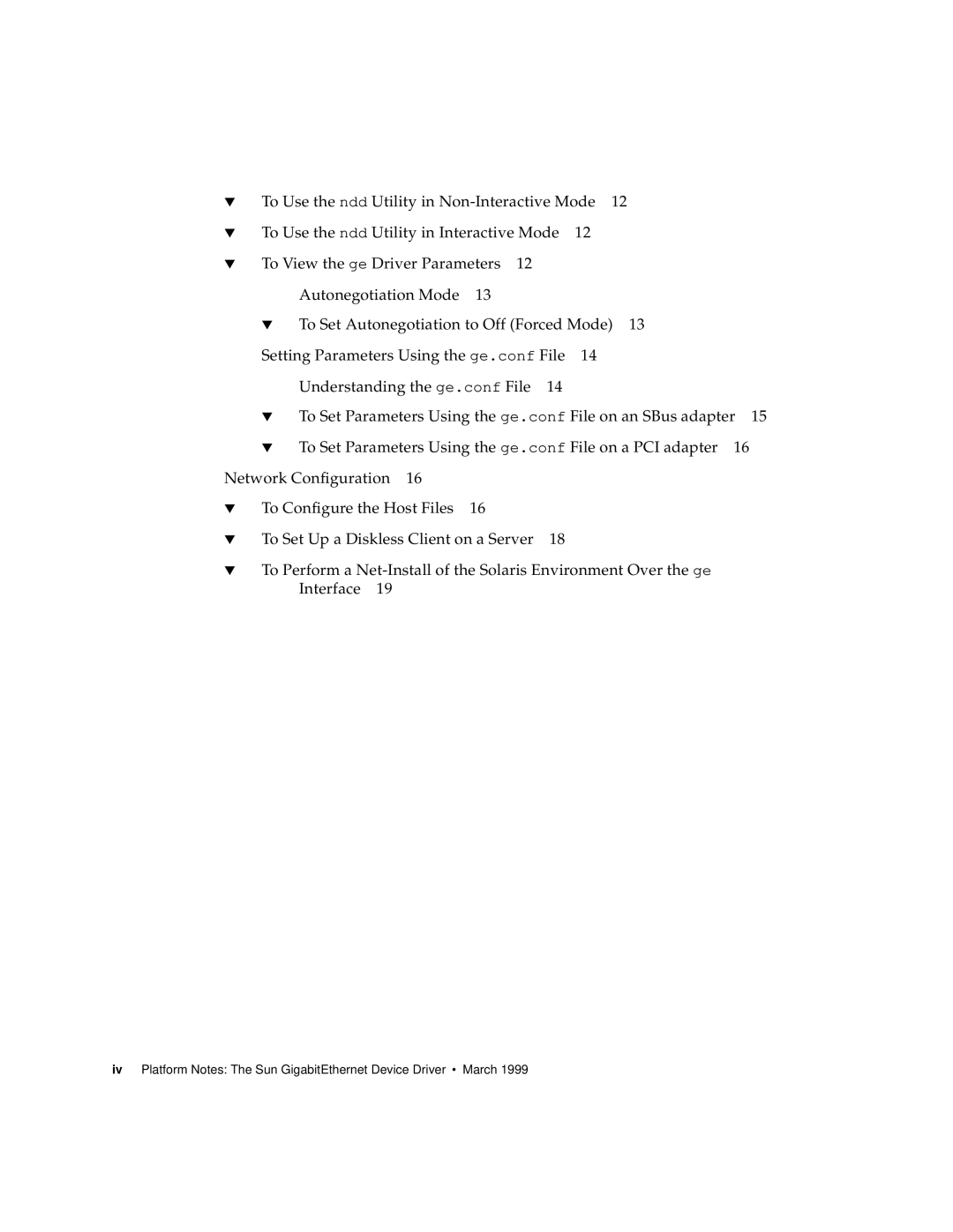 Sun Microsystems 805-7945-10 manual To Use the ndd Utility in Non-Interactive Mode 