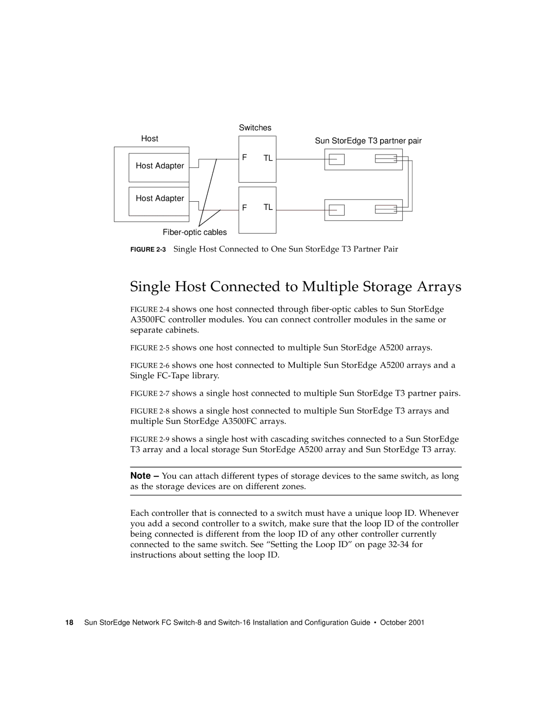 Sun Microsystems 816-0830-12 manual Single Host Connected to Multiple Storage Arrays 