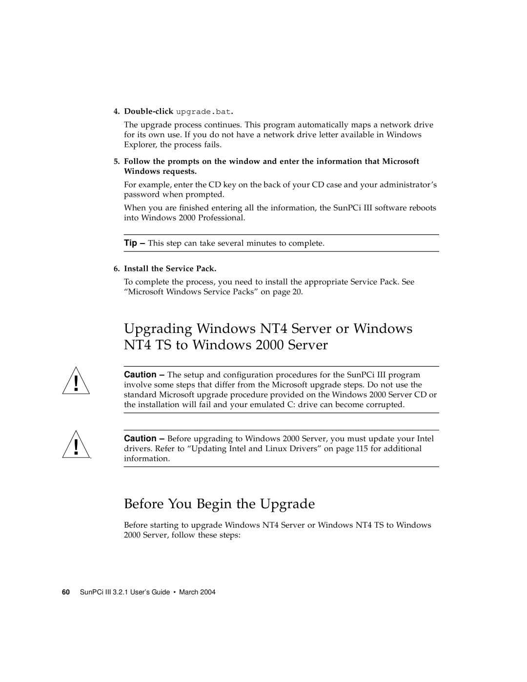 Sun Microsystems 817-3630-11 manual Double-click upgrade.bat 