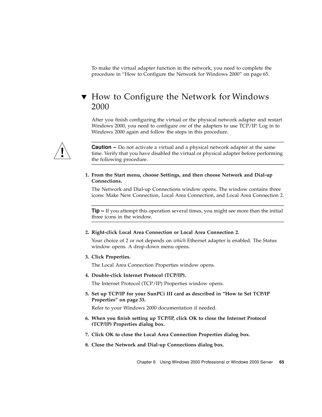 Sun Microsystems 817-3630-11 manual How to Configure the Network for Windows 