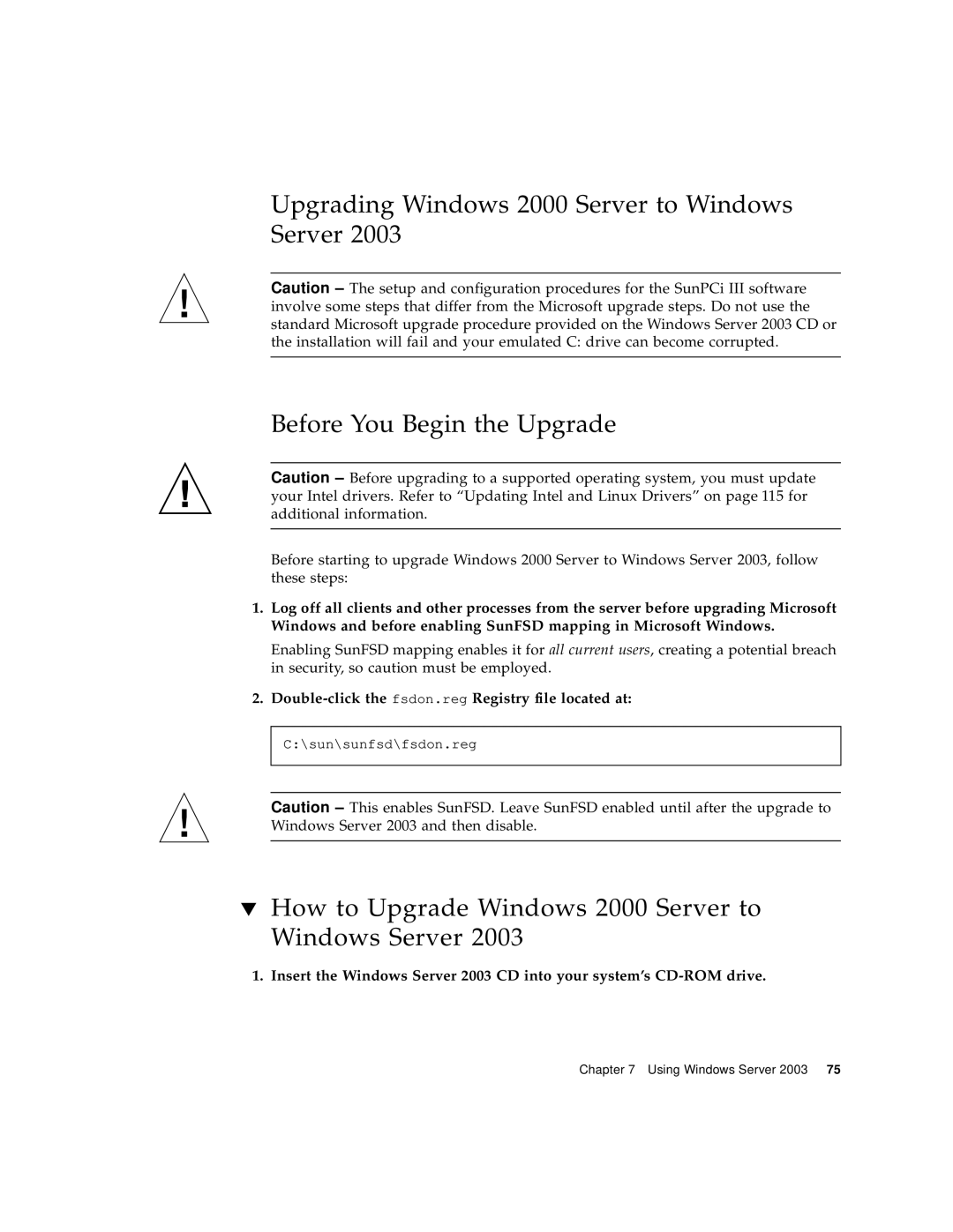 Sun Microsystems 817-3630-11 manual How to Upgrade Windows 2000 Server to Windows Server 