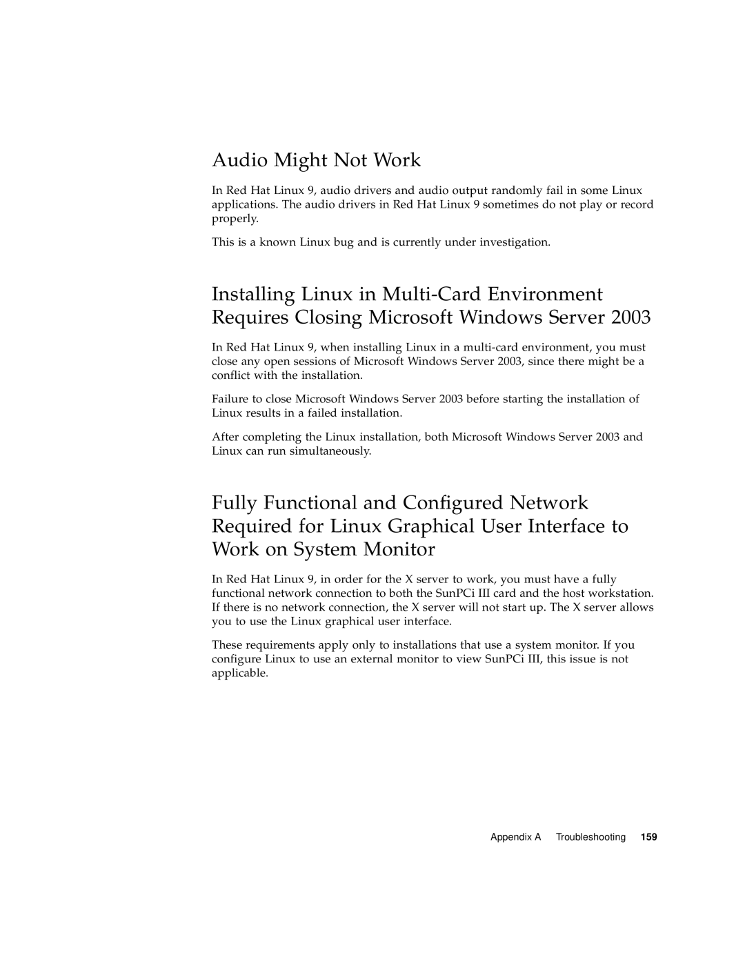 Sun Microsystems 817-3630-11 manual Audio Might Not Work 