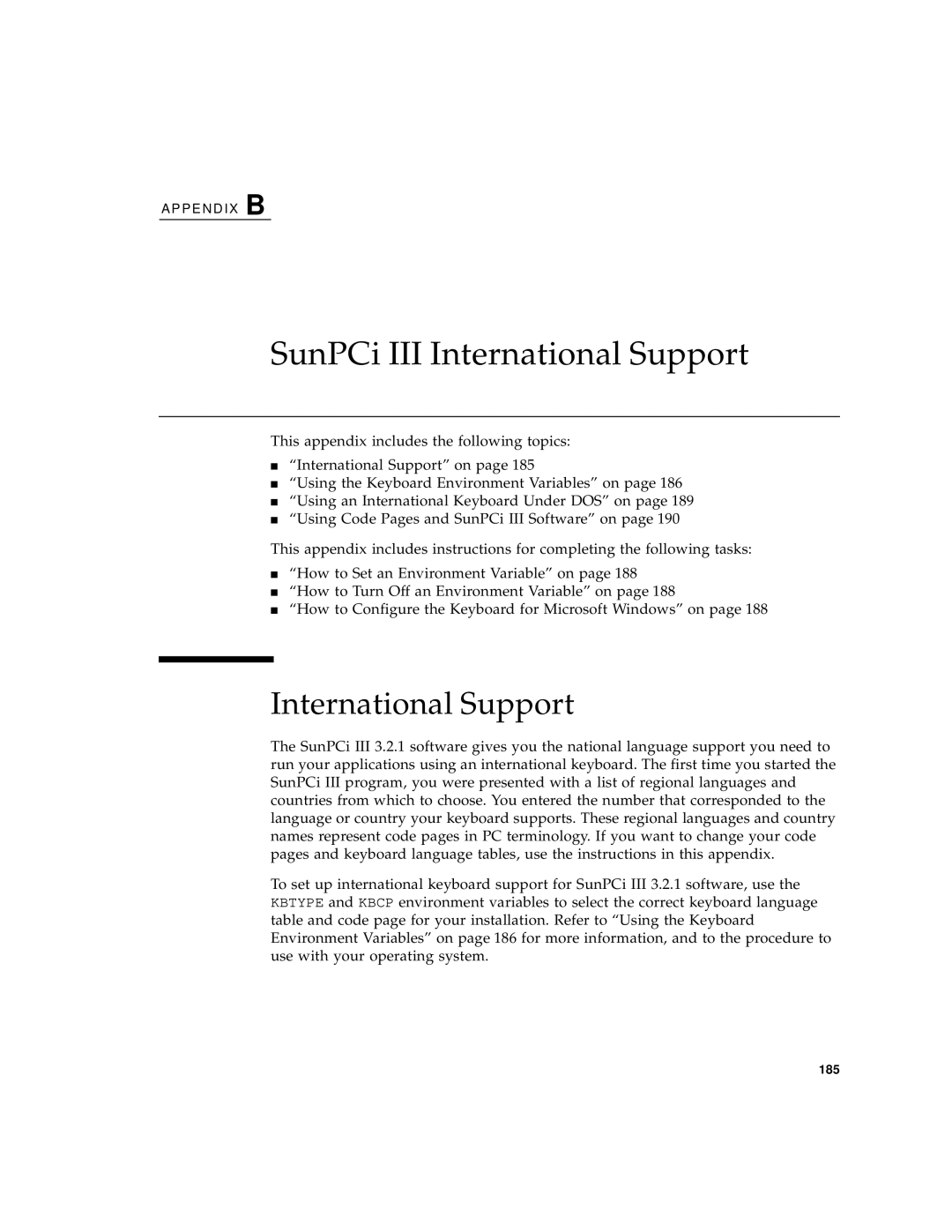 Sun Microsystems 817-3630-11 manual SunPCi III International Support 