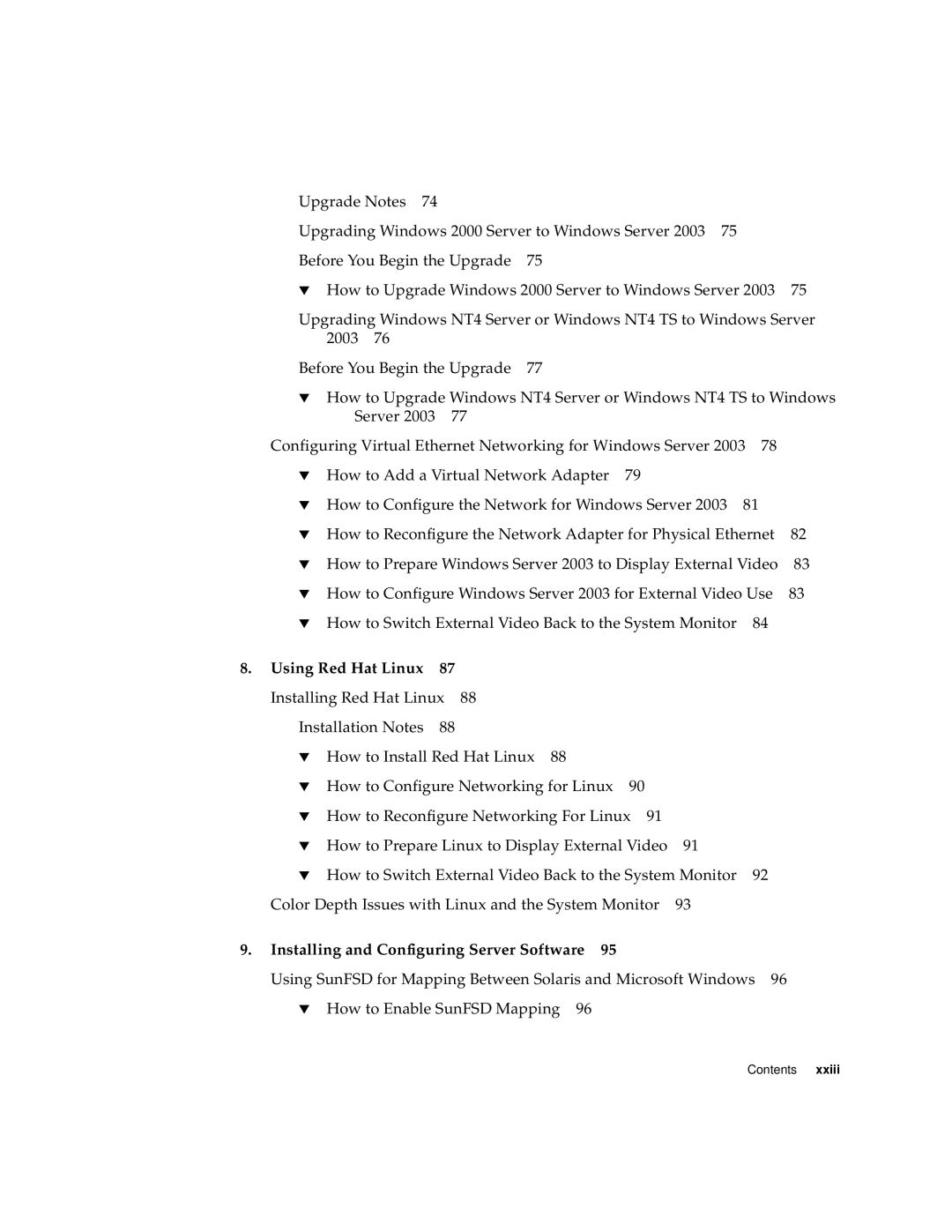 Sun Microsystems 817-3630-11 manual Using Red Hat Linux, Installing and Configuring Server Software 