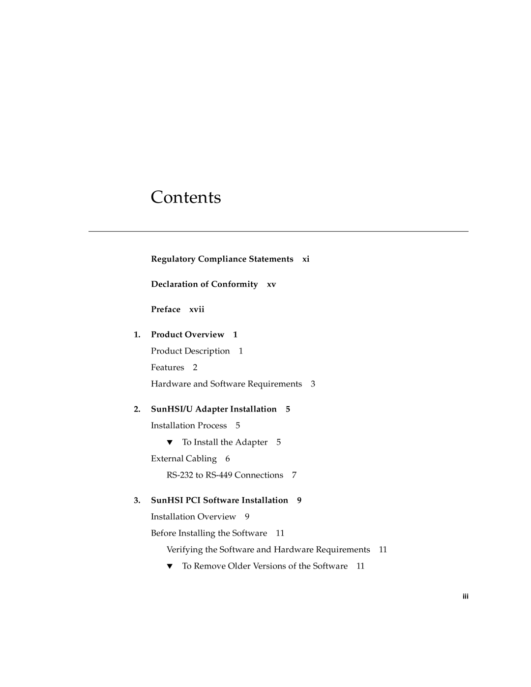 Sun Microsystems 819-1207-11 manual Contents 