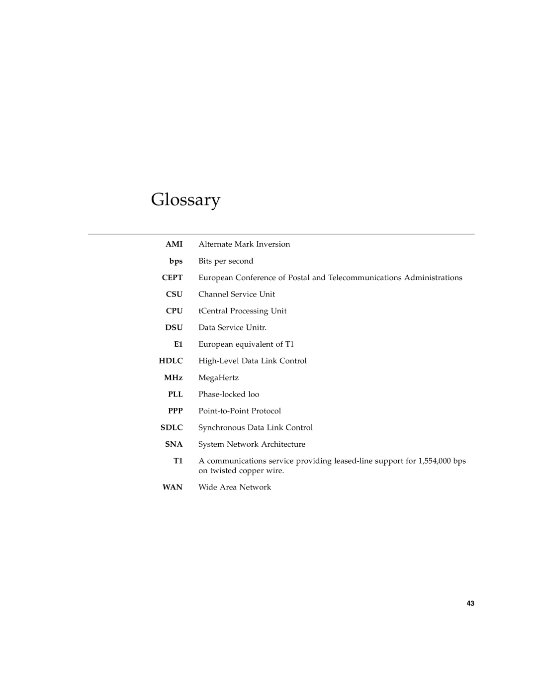 Sun Microsystems 819-1207-11 manual Glossary 