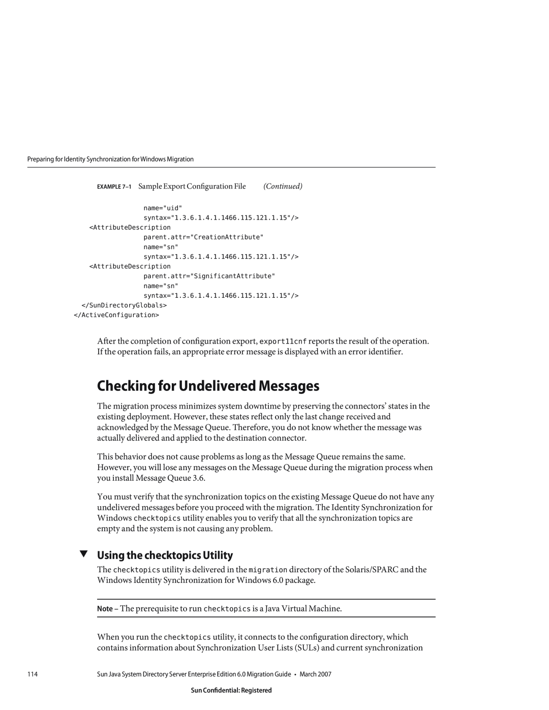 Sun Microsystems 8190994 manual Checking for Undelivered Messages, Using the checktopics Utility 