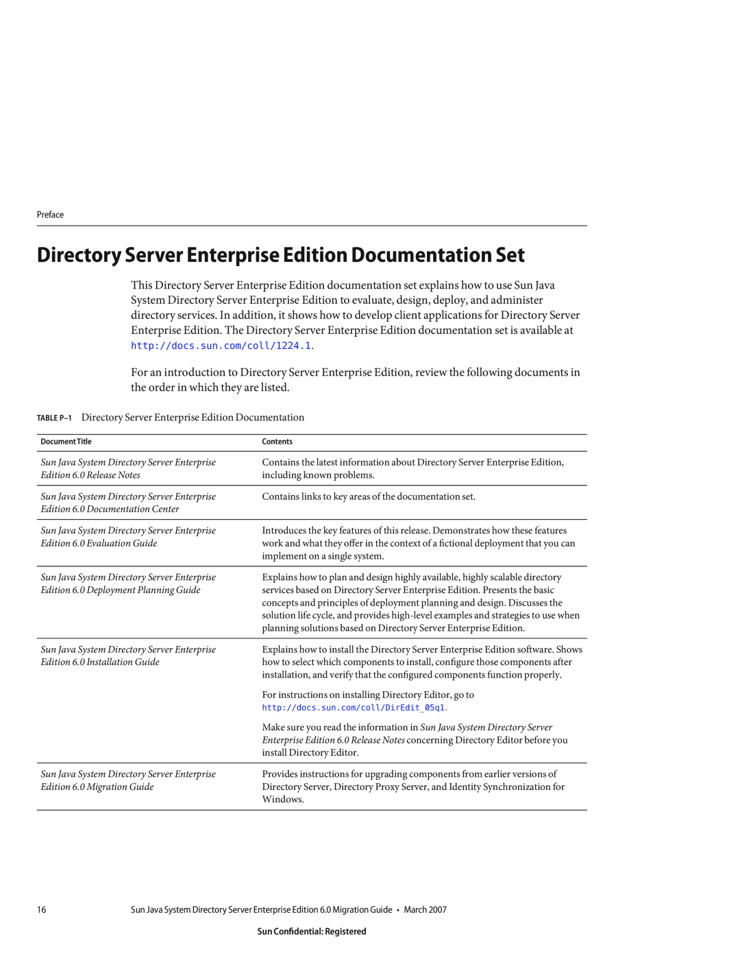 Sun Microsystems 8190994 manual Directory Server Enterprise Edition Documentation Set 