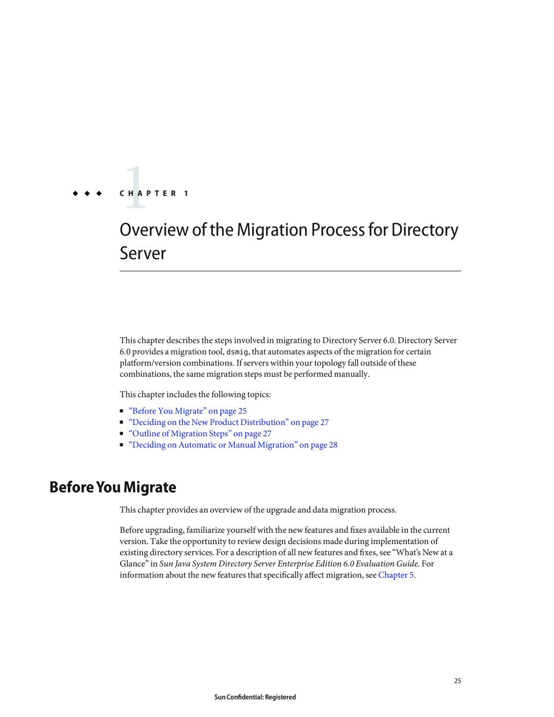 Sun Microsystems 8190994 manual Overview of the Migration Process for Directory Server, Before You Migrate 