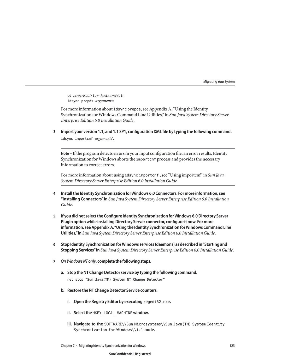 Sun Microsystems 8190994 manual On Windows NT only, complete the following steps, Idsync prepds arguments 