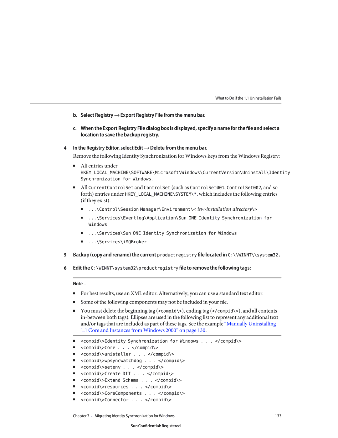 Sun Microsystems 8190994 manual Migrating Identity Synchronization for Windows 133 