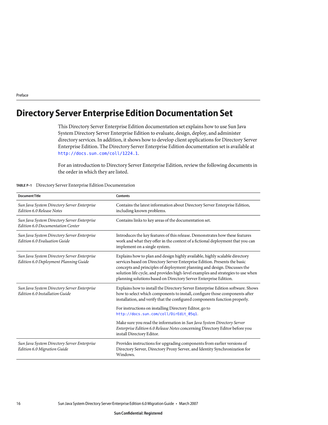 Sun Microsystems 8190994 manual Directory Server Enterprise Edition Documentation Set 