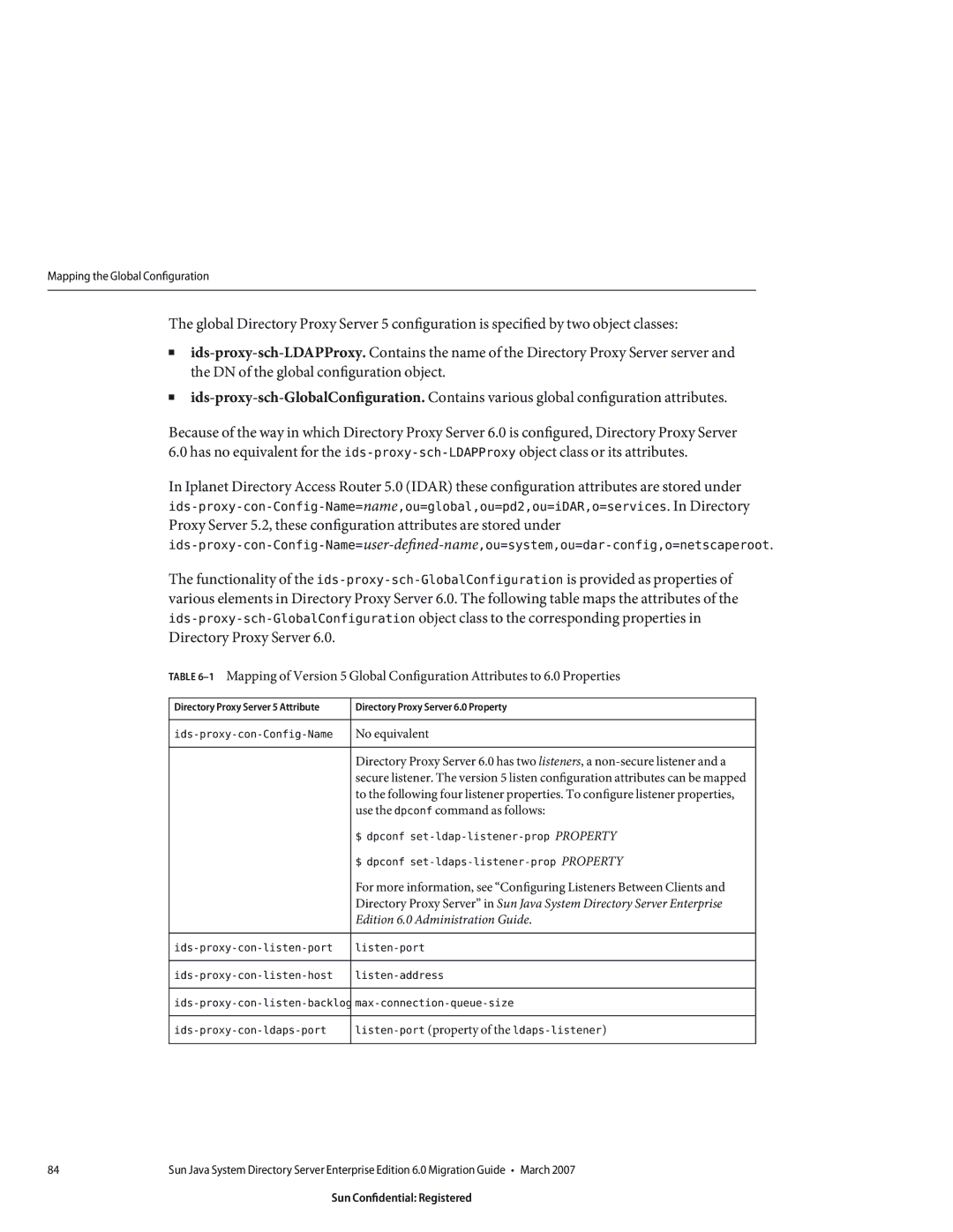 Sun Microsystems 8190994 manual Mapping the Global Configuration 