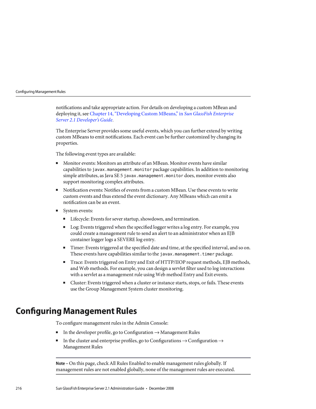 Sun Microsystems 820433510 manual Configuring Management Rules 